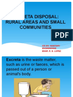 Excreta Disposal: Rural Areas and Small Communities: Ce 424: Sanitary Engineering Engr. R. D. Lopez