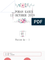 Laporan Kasus 13 OKTOBER 2019