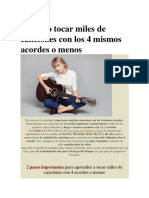 Cómo tocar miles de canciones con 4 acordes