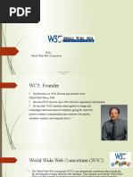 W3C World Wide Web Consortium: Presented By: S Hrud I Tej. 2015114