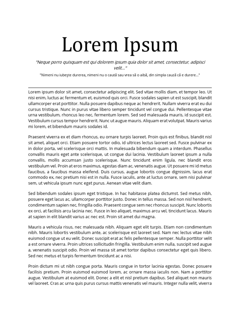 Lorem Ipsum: 