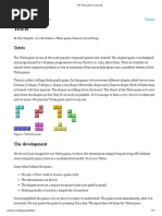 The Tetris Game in Java 2D