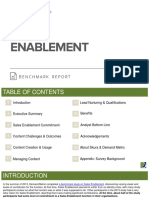 Sales Enablement Benchmark Report