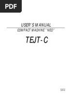 Users Manual Tejt c Series 09 2005