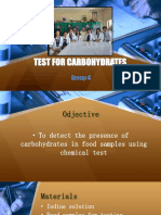 Test For Carbohydrates