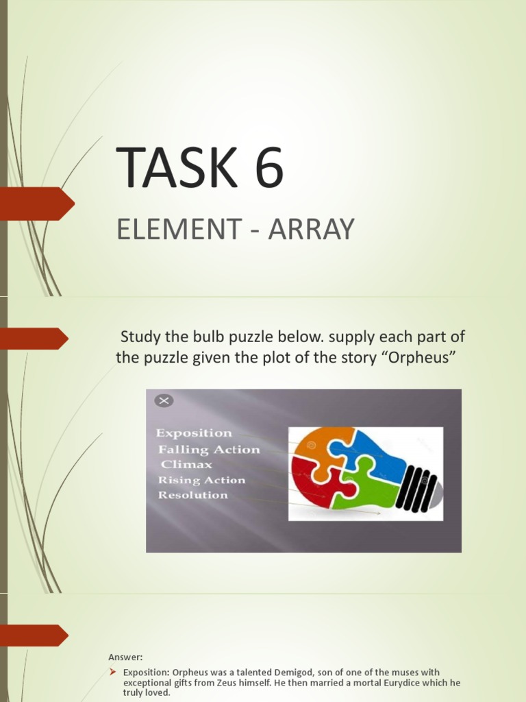 Task 6: Element - Array | PDF