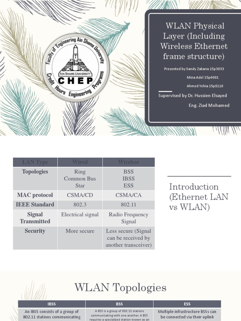 WLAN Physical Layer (Including Wireless Frame Structure) PDF