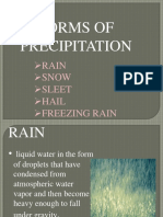 Forms of Precipitation: Rain Snow Sleet Hail Freezing Rain