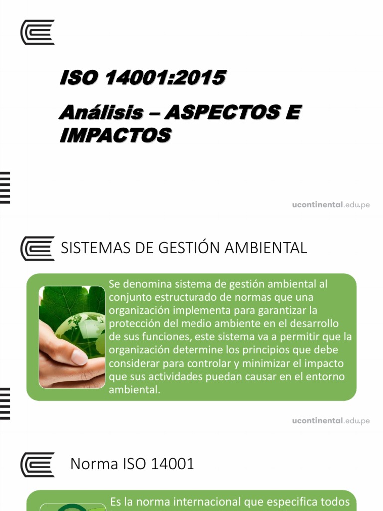 04 ISO 14001 - 2015 Aspectos e Impactos | PDF | Planificación ...