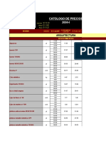 Lista de Cotización de Materiales de Construccion