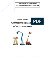 Procedimiento Trabajo Seguro para Elevador de Personal