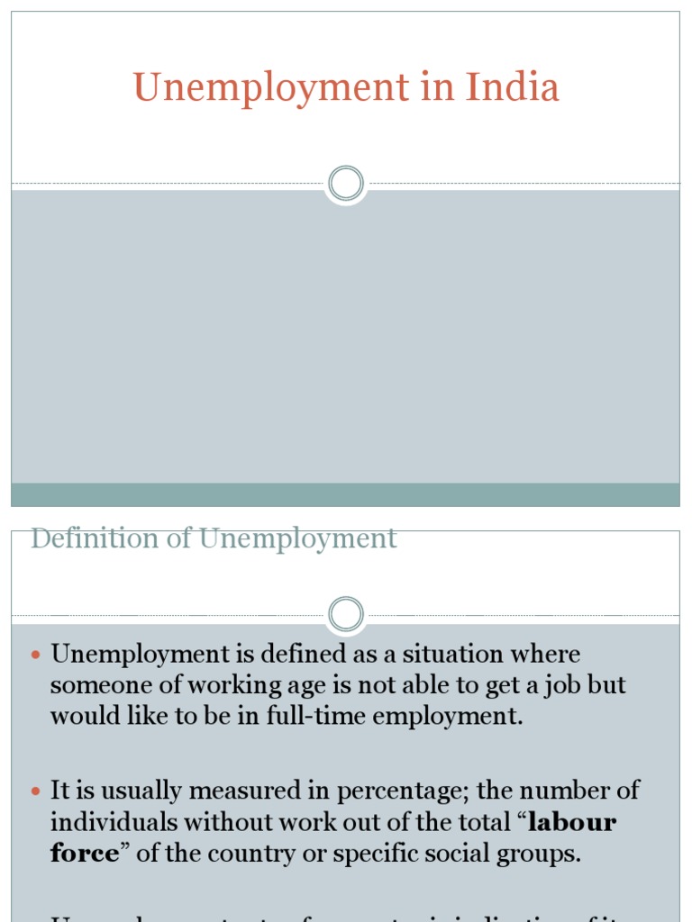 Unemployment in India | PDF | Unemployment | Social Science