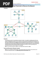 1.1.1.8 Packet Tracer - Using Traceroute to Discover the Network Instructions