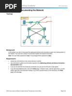 1.1.2.9 Packet Tracer - Documenting the Network Instructions