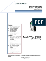 Micronet™ Plus Cpu5200 Cyber Security: Application Note 51459 (Revision New, 8/2012)