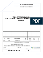 A-CN-0-P-CA-101 - Piping Stress Analysis Report Replacement of NGBC Chimney