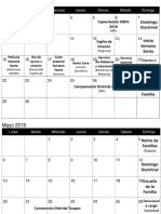 Calendario Abril-Junio 2019