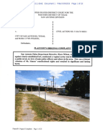 Simms v City of San Antonio Federal Complaint