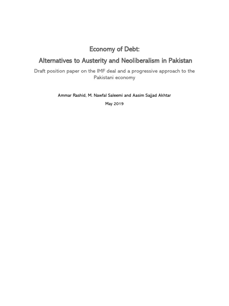 AWP Position Paper (Pakistan) | PDF | International Monetary Fund ...