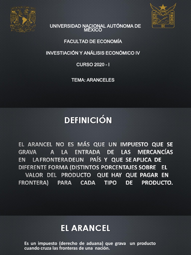 Tipos y Efectos de los Aranceles Económicos | PDF | Arancel | Impuestos