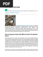 SAP MM Overview R3