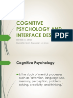 Cognitive Psychology & Interface Design