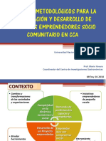 Aspectos Metodológicos para El Desarollo de Proyectos Emprendedores Sociales en Ciencias Aliementarias