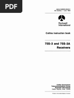 Collins 75S−3 & 75S−3A Receivers Instruction Manual Copy