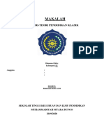 Makalah: Teori-Teori Pendidikan Klasik