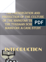 The Preservation and Protection of the Culture of the Mangyan Tribes by the Tugdaan School of Mangyan- A Case Study