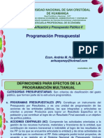 programacion presupuestal