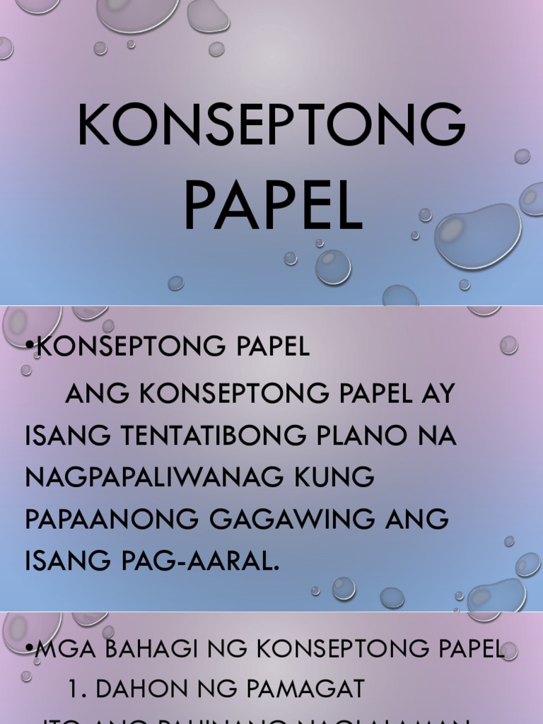 Konseptong Papel | PDF