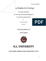 K.L. University: Case Studies For Ecology