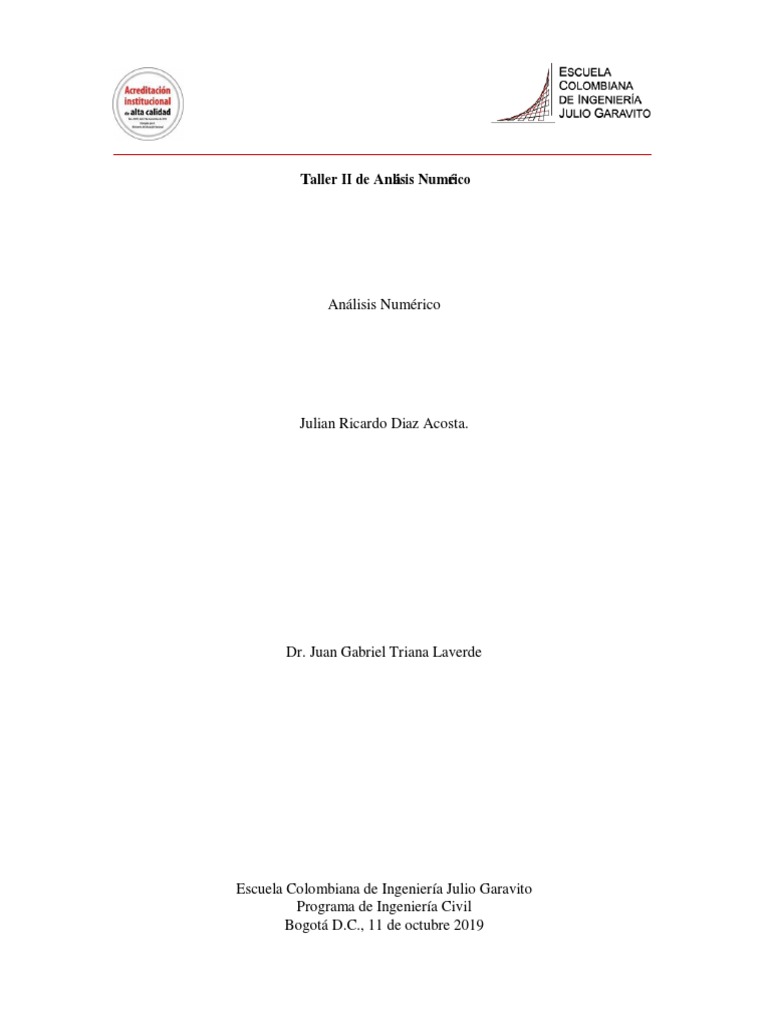 Lab ANUM 2 | PDF | Integral | Análisis matemático