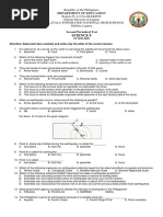 2nd Periodical Test 2019 2020 GRADE 8