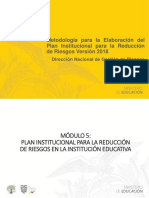 Capacitacion Mayo 2019 - Pirr - Módulo 5 Plan de GDR