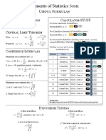 Statistics Formulas and Calculator