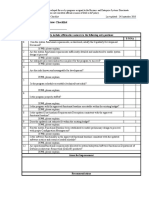 System Functional Review Checklist