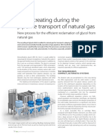 Glycol Treating During The Pipeline Transport of Natural Gas