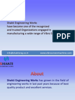 Shakti Engineering Works Have Become One of The Recognized and Trusted Organizations Engaged in Manufacturing A Wide Range of Vibro Screen Machine