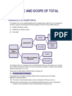 Residence and Scope of Total Income PDF