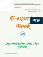 E-Exercise Book: Material Safety Data Sheet (MSDS)