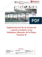 Informe de Modificación Soldadora Manual