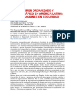 Crimen Organizado y Narcotráfico en América Latina