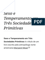 Sexo e Temperamento em Três Sociedades Primitivas - Wikipédia, A Enciclopédia Livre