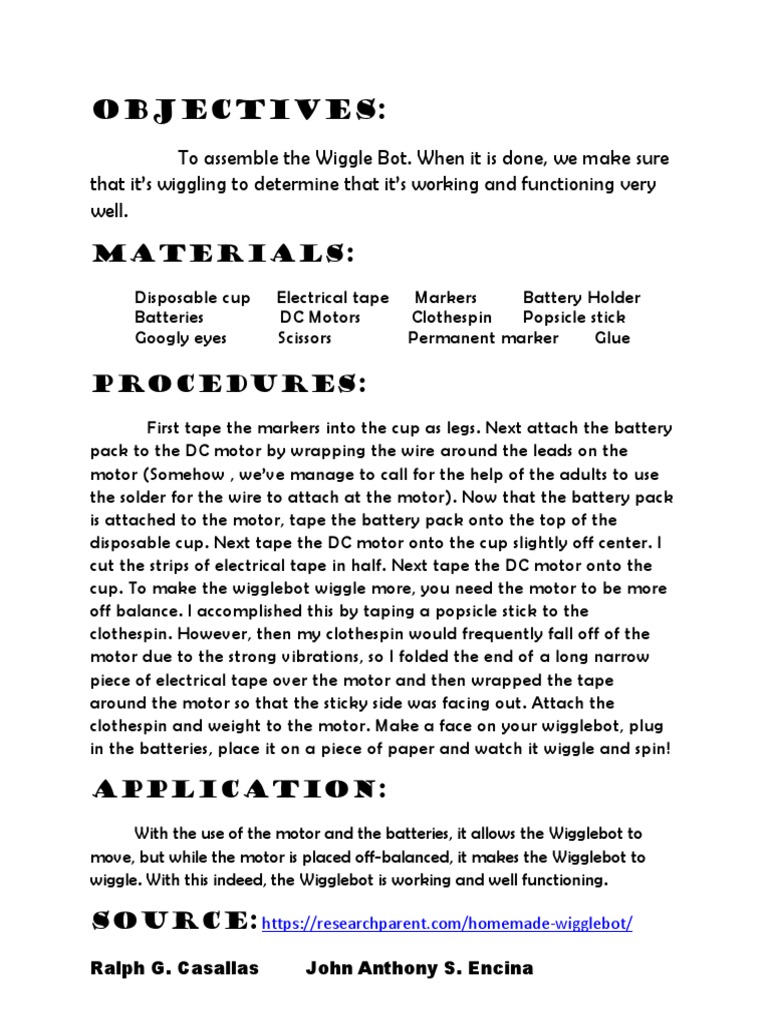 Wigglebot | PDF