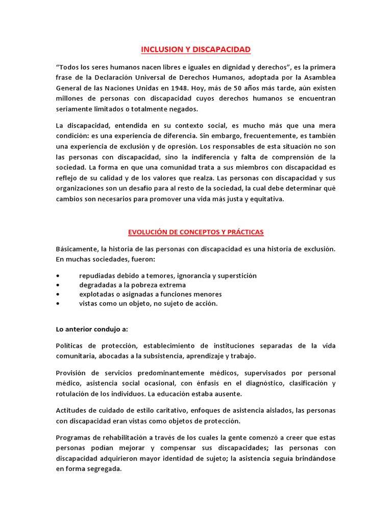 Barreras Sociales y Derechos de Discapacidad | PDF | Invalidez ...