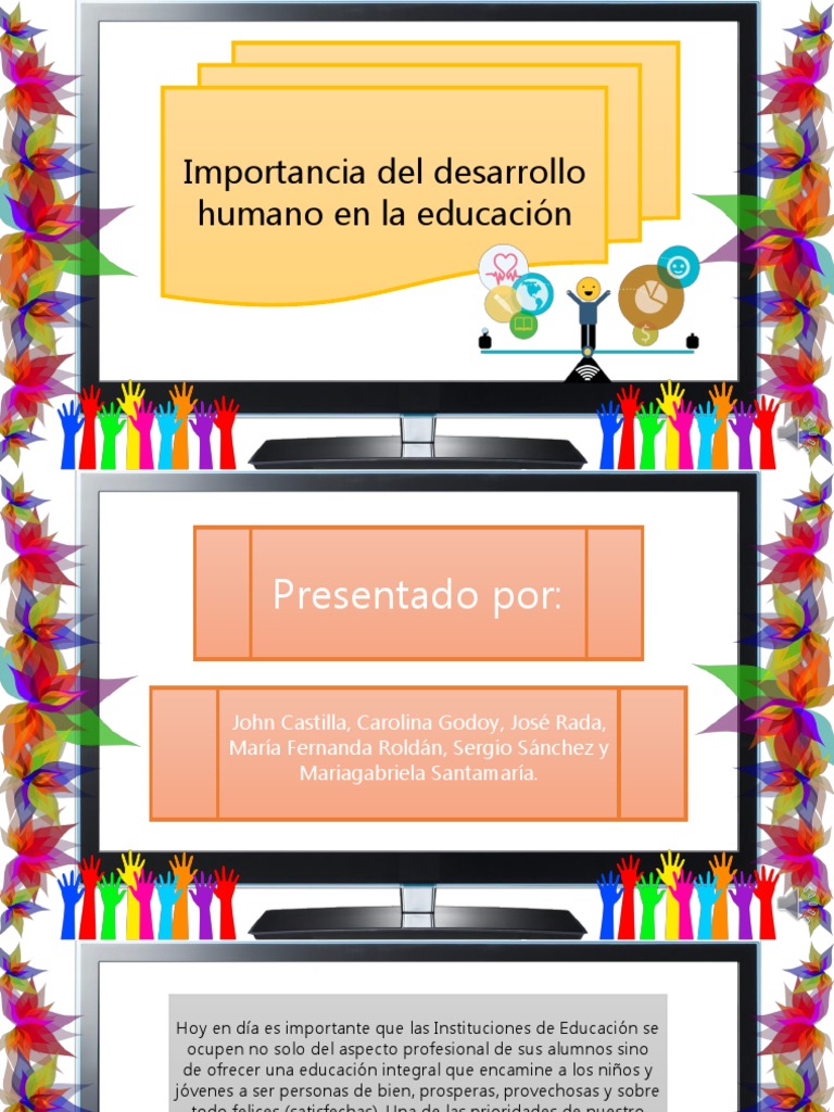 Importancia Del Desarrollo Humano en La Educacion | PDF | Homo Sapiens ...