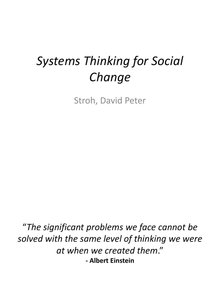 SYSTEMS THINKING PRINCIPLES FOR MAKING CHANGE visual data 8