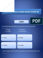 Journeyman Closed Book Exam #6: Start